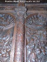 Catedral de Jaén. Coro. Nacimiento de Jesús. Columna izquierda